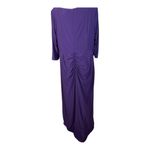 Oleg Cassini 
Three-Quarter Sleeve Wrap Front Sheath Gown
Size 22W Color:eggplant Photo 5