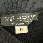 St. John Collection by Marie Gray Black Zip Up Jacket Size 12 Photo 4
