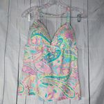 Red Camel  Colorful Paisley Tankini Size L Photo 0