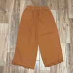 Umgee  Linen Blend Elastic Waist Ruffle Hem Pants Photo 2