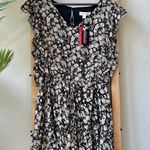 She + Sky Black Floral Playsuit Romper Size L Photo 0