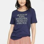 Old Navy Womens  Queen of All Graphic Tee Shirt - Sz M Photo 0