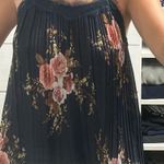 Bishop and Young  Navy Floral Pleated Cami Photo 0