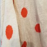 Wildfox {XS} White Label Oversized Orange Polka Dot Cream Cardigan Photo 3