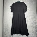 Curations Kimono Duster M Petite Black Embroidered Tunic Bohemian Resort Travel Size undefined Photo 2