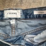 Frame  Le Orginal Jeans High Rise Distressed Button Fly Cascade Blue Rips Size 25 Photo 3