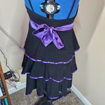 Taboo  EUC Y2K Purple and Black Ruffle Grunge Emo Punk Cocktail Dress Photo 3