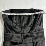 White House | Black Market Strapless Satin Mini Dress - Size 2 Glam LBD Photo 6