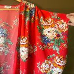 Umgee  Red Floral Kimono Photo 2