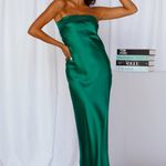 Beginning Boutique  Strapless Emerald Dress (Mariah Maxi Dress) Photo 8