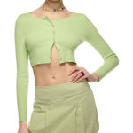 Aritzia  Sun-deh Green Pleated Barbarella Mini Skirt size 6 Photo 0