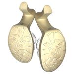 Soda  brand cute white strapped slip on sandals with 3.5” heels new Photo 6