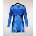 White Fox Boutique  Womens Dress Blue Milky Way Soulmate Mini Bodycon Y2K Small Photo 2