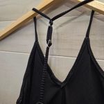 Aerie {M} NWT  Shine Rib One Shoulder Full Coverage One Piece Swimsuit In Black Photo 10
