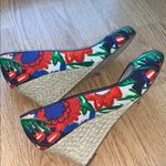 LK Bennett L.K. Bennett Zelita Floral Print Peeptoe Wedges 10 Photo 0