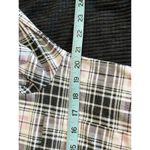 Rue 21  Plaid Flannel Pink/Black/White Button Up Long‎ Sleeve Shirt Size Small Photo 5