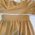 Mable‎ Dress Puff Sleeve Tiered Mustard Gold Cotton Cottagecore Mini Size Medium Yellow Photo 7