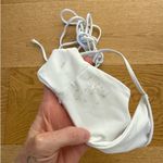 Bamba Swim  - Sol Triangle Halter Bikini Top & Sol Bikini Bottoms in White & Gold Photo 2