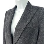 SMYTHE | 4 | Navy Boucle Wool Silk Cashmere Blend Gold Eagle 2 Photo 1