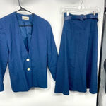 Innervisions by shipnshore size 10 blue‎ and white polka dots skirt set Blue Photo 0