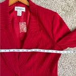 Bloomingdales NWOT Vintage Bloomingdale’s Red Blazer Jacket Size 16 Formal Office Holiday Photo 4