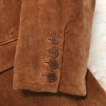 Dennis Basso Dennis by  genuine leather jacket blazer Women’s size medium brown Photo 3