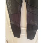 PINK - Victoria's Secret Victoria's Secret Pink Ultimate black leggings with mesh cut-outs Sz M Photo 5