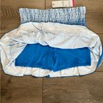 Lucky In Love 14" Paradise Smocked High Waist Blue Print Tennis Skirt Size Small Photo 4