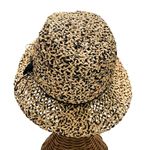 Vintage Lola Woven Raffia Sun Hat with Bow Accent Photo 3