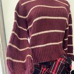 Abercrombie & Fitch  Women's Burgundy and Cream Jumper size XS Photo 0