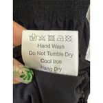 Kourt Calypso Poplin Smocked Bodice Cuff Puff Sleeve Fit Flare Mini Sun Dress S Black Photo 5