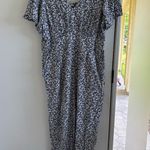 Old Navy ditsy floral jumpsuit boho wide leg puff sleeve Photo 0