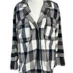 We The Free Free People Izzie Plaid Oversized Cargo Shirt Jacket Shacket Small Grunge 90s Photo 7