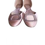 Roger Vivier Pink Satin Flats with Crystal Buckle, EU 37.5 Size 7 Photo 5