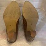 Leather Western Booties Clogs Mules 3 Inch Heels Brown Size‎ 8 Top Stitching Tan Photo 5