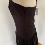 Abercrombie & Fitch NWT  Black Spaghetti Strap Maxi Slid On Back And Side ZipperM Photo 3