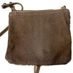 MYRA leopard print calf hair crossbody bag Purse Animal Womens Leather Brown Photo 2