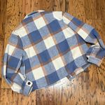 Zeagoo  Blue and Tan Plaid Teddy Jacket Photo 2