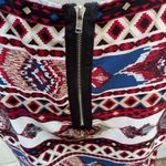 Pink Rose Polyester Aztec Printed Blouse Top Size Large Photo 3