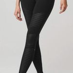 Alo Yoga  Black High-Waist Moto Legging Photo 0