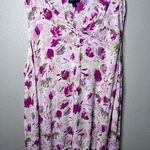 Lane Bryant  Floral Sleeveless Top Plus Flowy Tunic Casual Cool Cottage Sz. 28p Photo 0