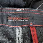 Guess Jeans Womens 6 28" Black White Stitching Barbara Straight Leg Premium Photo 5