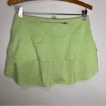 Athleta swagger skort tiered ruffle mesh shorts womens size small green athletic Photo 3