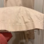 Ann Taylor  Womens Size 12 Tan Lined Pinstripe Wide Leg Dress Pants Lightweight Photo 2