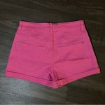 Hot pink denim shorts Size 6 Photo 3