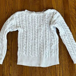 Philosophy White Cable Knit Sweater  Photo 0