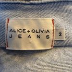 Alice + Olivia  Jeans Blue Denim Mini Dress Size 2 Zipper‎ Front Pockets Belted Photo 11