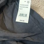 Indigo Rein Navy Shorts With Tie Belt  Photo 3