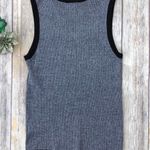 Karl Lagerfeld Gray Crew Neck Ribbed Sweater Vest Photo 6