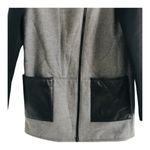 Tibi  leather trimmed asymmetric color block coat size 6‎ Photo 5